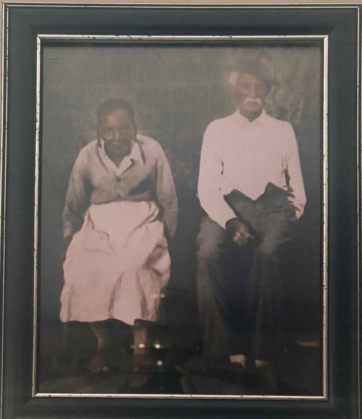 Portrait of George and Lizzie Terry, second generation stewards of the family land.
